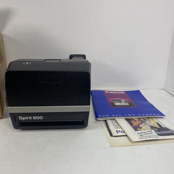 Vintage Polaroid Spirit 600 Camera Instant Film Camera W/Strap- NOT TESTED